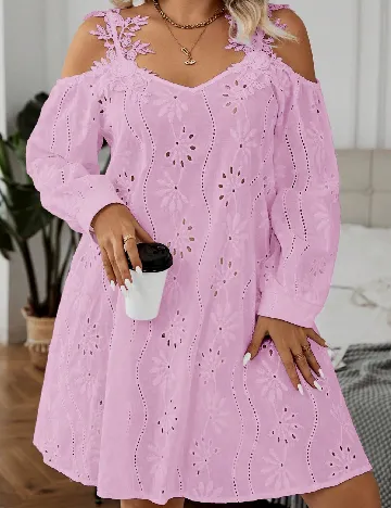 Rochie scurta SHEIN CURVE, lila Mov