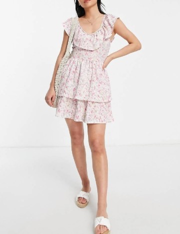 Rochie scurta Miss Selfridge, floral print