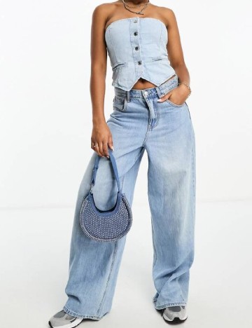 Top Bershka, alb