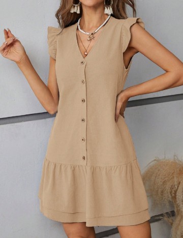 Rochie scurta SHEIN, maro