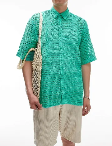 Camasa Topman, verde Verde