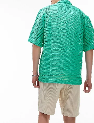 Camasa Topman, verde Verde