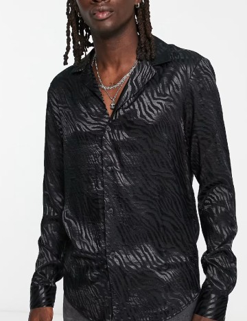 Camasa ASOS, negru