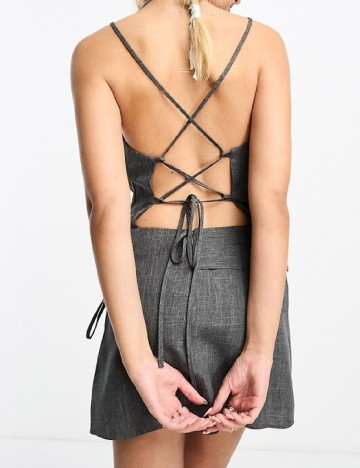 Rochie scurta ASOS, gri