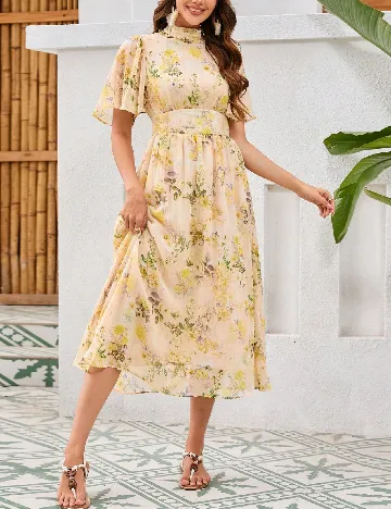 Rochie medie SHEIN, floral Floral print