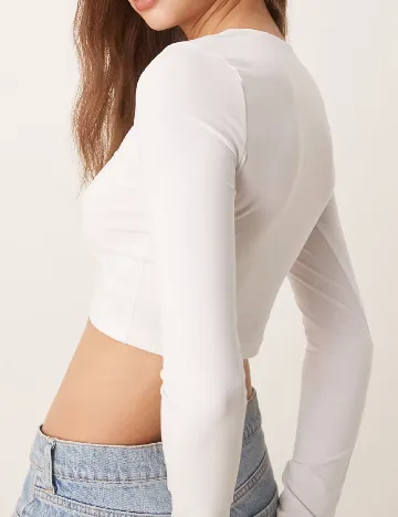 Top ASOS, alb Alb