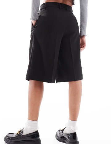 Pantaloni scurti Stradivarius, negru