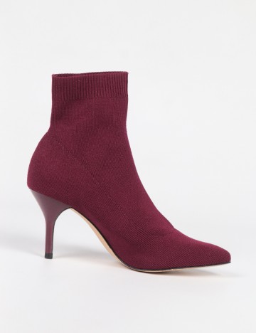 Botine Stradivarius, visiniu