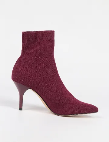 Botine Stradivarius, visiniu Rosu