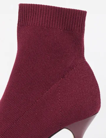 Botine Stradivarius, visiniu Rosu