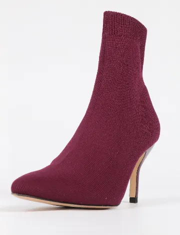 Botine Stradivarius, visiniu Rosu