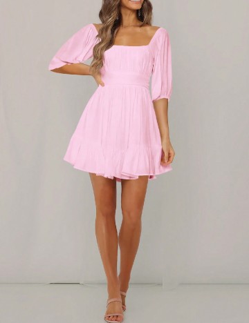 Rochie scurta SHEIN, roz