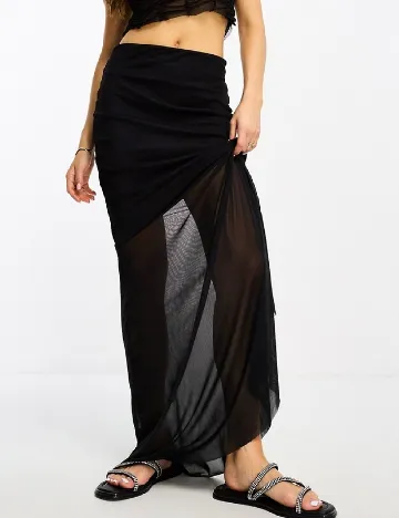 Fusta ASOS, negru Negru