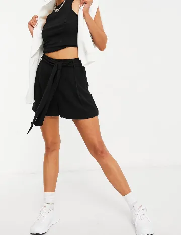 Pantaloni scurti ASOS, negru Negru