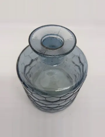 Vaza mica de sticla, albastru Albastru