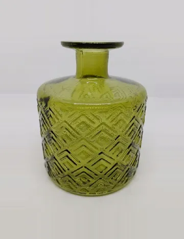 Vaza mica de sticla, verde Verde