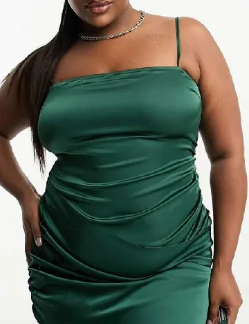 Rochie scurta NAANAA Plus Size, verde Verde