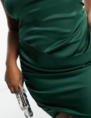 Rochie scurta NAANAA Plus Size, verde Verde