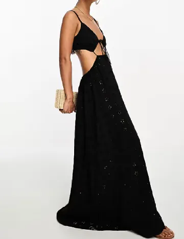 Rochie lunga ASOS, negru Negru
