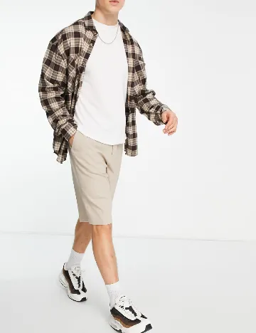 Pantaloni scurti Topman, crem Crem