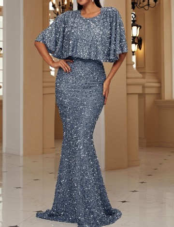Rochie lunga SHEIN, albastru
