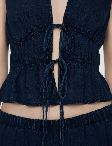 Top Mango, bleumarin Albastru