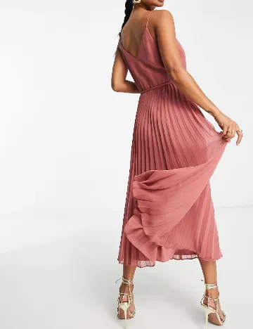 Rochie medie ASOS, roz Roz