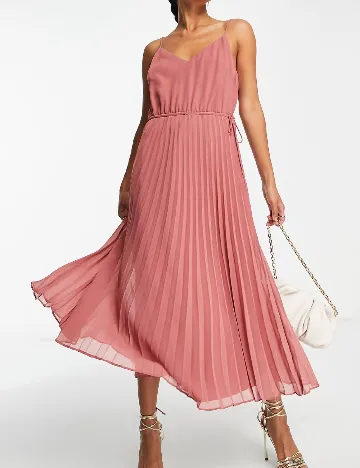 Rochie medie ASOS, roz Roz