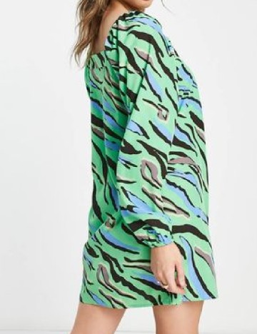 Rochie scurta Pieces, verde