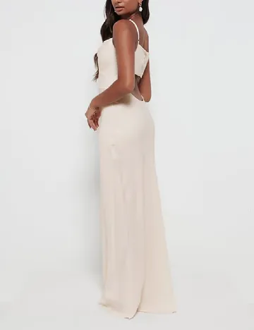 Rochie lunga Pretty Lavish, crem Crem