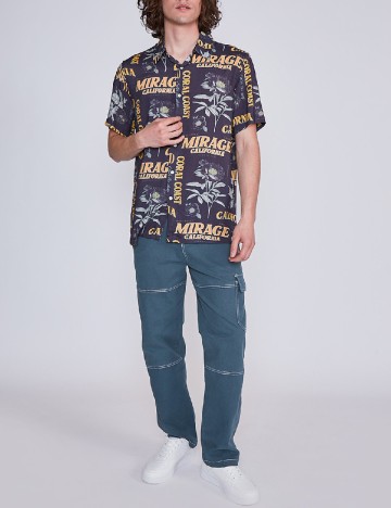 Camasa Oversize Bershka, gri