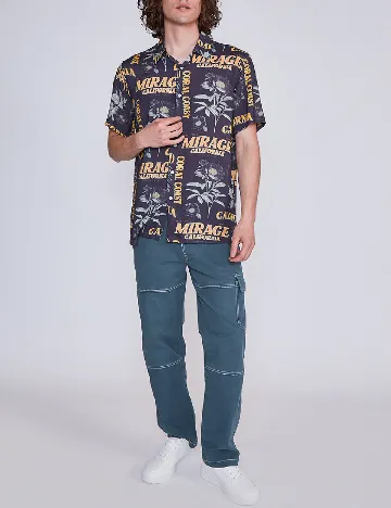 Camasa Oversize Bershka, gri Gri