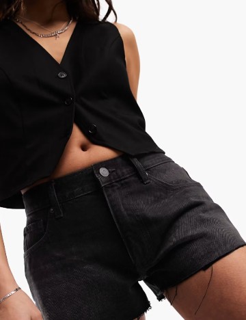 Pantaloni scurti ASOS, negru