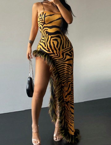 Rochie lunga SHEIN, portocaliu