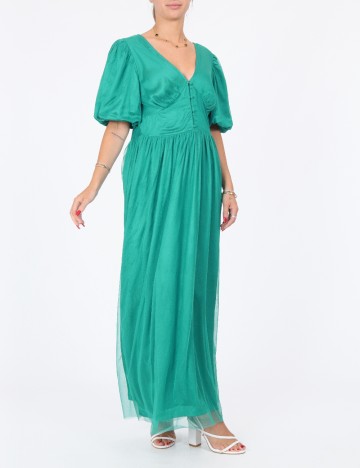 Rochie lunga Vila, verde