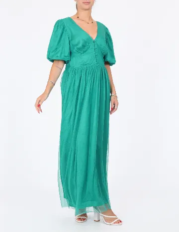 Rochie lunga Vila, verde Verde