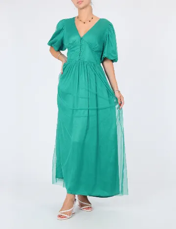 Rochie lunga Vila, verde Verde