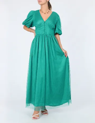 Rochie lunga Vila, verde Verde