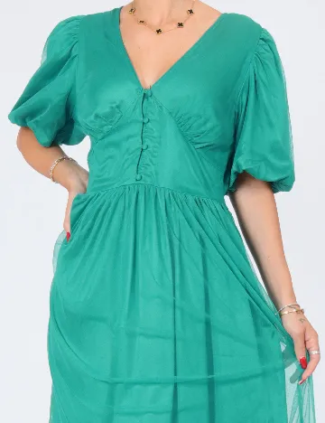 Rochie lunga Vila, verde Verde
