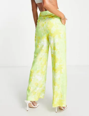 Pantaloni ASOS, verde/galben Verde