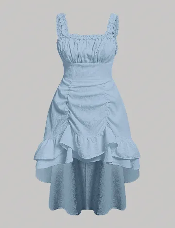 Rochie scurta SHEIN CURVE, albastru Albastru