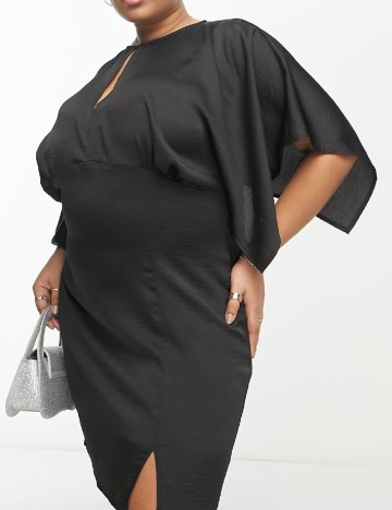 Rochie scurta ASOS Curve, negru