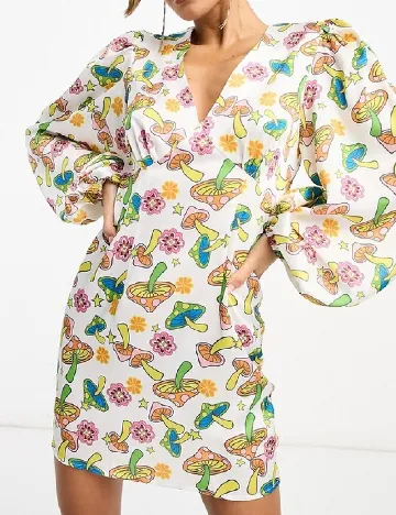 Rochie scurta Never Fully Dressed, alb Alb