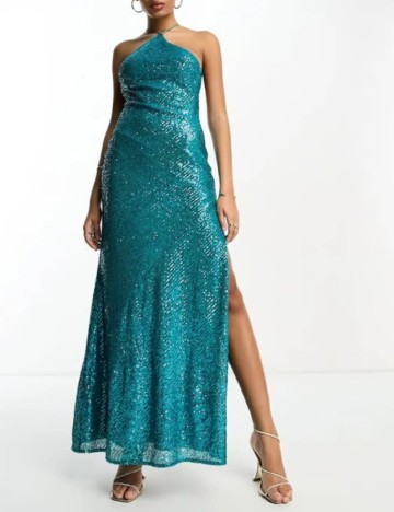 Rochie lunga ASOS, albastru