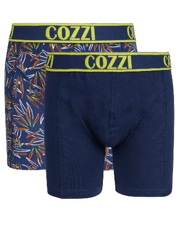 Set Boxeri 2 perechi Cozzi, bleumarin Albastru