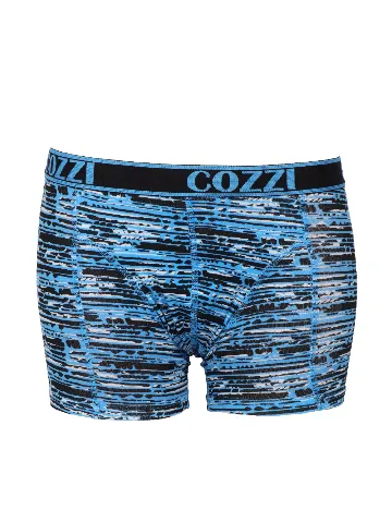 Set Boxeri 2 perechi Cozzi, albastru/negru Albastru