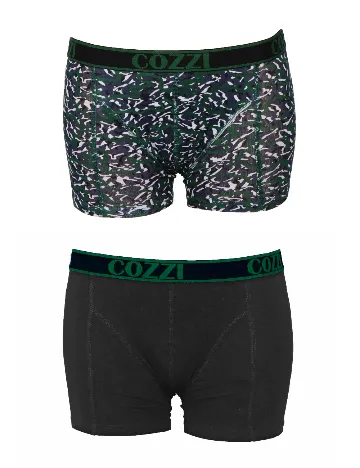Set Boxeri 2 perechi Cozzi, negru Negru