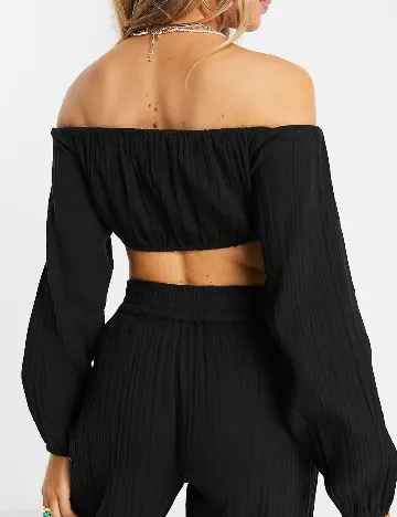 Top ASOS, negru Negru