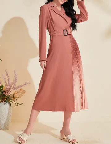 Rochie medie SHEIN, caramiziu Maro