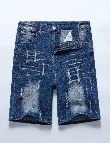 Pantaloni scurti Shein Kids, albastru Albastru